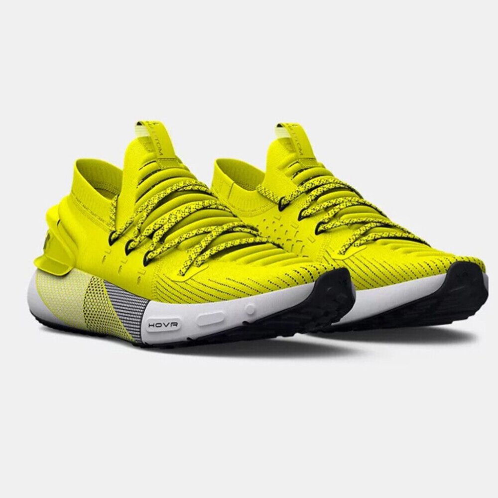 Under Armour Hovr Phantom 3 Mens Running Shoes Yellow 3025516-300 NEW Sz 9 - Picture 5 of 7